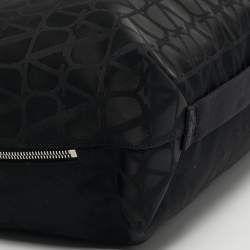 مملوكة مسبقًا حقيبة يد توتس فالنتينو أيقونوغراف قماش وجلد أسود