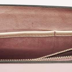 Pre Owned Valentino Rockstud Kimono 1997 Pink Leather Top Handle Bag