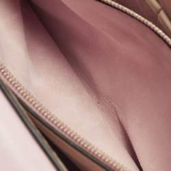 Pre Owned Valentino Rockstud Kimono 1997 Pink Leather Top Handle Bag