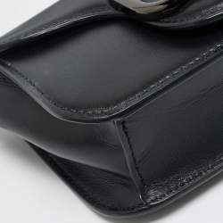 مملوكة مسبقًا Valentino Loco Black Small Leather Shoulder Bag