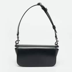مملوكة مسبقًا Valentino Loco Black Small Leather Shoulder Bag