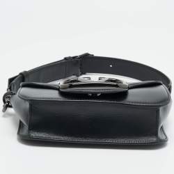 مملوكة مسبقًا Valentino Loco Black Small Leather Shoulder Bag