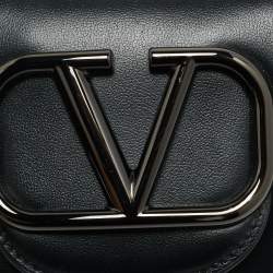 مملوكة مسبقًا Valentino Loco Black Small Leather Shoulder Bag