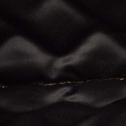 Pre Owned Valentino Rockstud Spike Black Quilted Puffer Leather Clutch