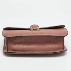 Pre Owned حقيبة فالنتينو غلام لوك جلد نيون أصفر/ كريمي روكستد متوسطة بقلاب