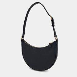 مملوكة مسبقًا حقيبة هوبو فالنتينو مصغرة جلد أسود بشعار V