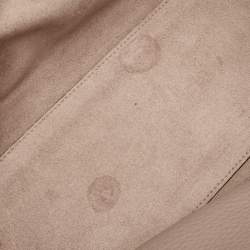 Pre Owned Valentino Rockstud Beige Leather Shopper Tote