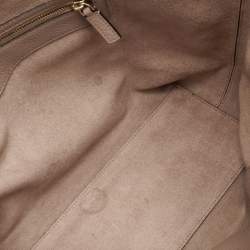 Pre Owned Valentino Rockstud Beige Leather Shopper Tote