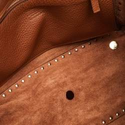 مملوكة مسبقًا حقيبة يد فالنتينو جلد بني متوسط روكستد ترابيز