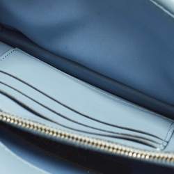 مملوكة مسبقًا حقيبة كلتش فالنتينو روكستد جلد أسود سلسلة