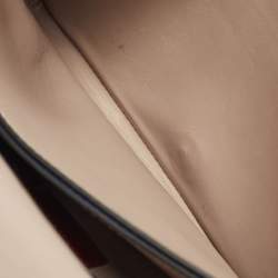 مملوكة مسبقًا Valentino Rockstud Flap Dark Blue Leather Wristlet Clutch