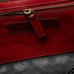 Pre Owned Valentino Rockstud Spike Metallic Blue Quilted Leather Chain Clutch