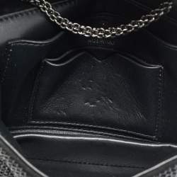 مملوكة مسبقًا Valentino Crystal Embellished One Stud Suede Shoulder Bag