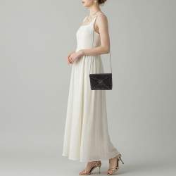 مملوكة مسبقًا Valentino Crystal Embellished One Stud Suede Shoulder Bag