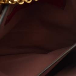 مملوكة مسبقًا حقيبة كلتش فالنتينو جلد وردي قديم بسلسلة