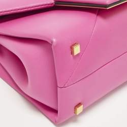 مملوكة مسبقًا Valentino One Stud Mini Pink Leather Flap Top Handle Bag