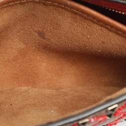 Pre Owned Valentino Rockstud Spike Medium Brown Leather Top Handle Bag