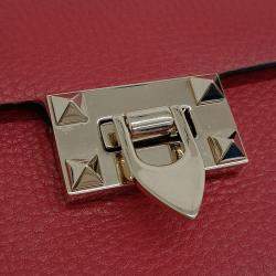 مملوكة مسبقًا Valentino Red Leather crossbody bag