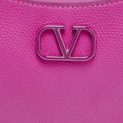 مملوكة مسبقًا Valentino VLogo Mini Pink Leather Hobo
