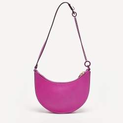 مملوكة مسبقًا Valentino VLogo Mini Pink Leather Hobo