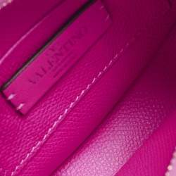 مملوكة مسبقًا Valentino VLogo Mini Pink Leather Hobo