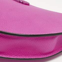 مملوكة مسبقًا Valentino VLogo Mini Pink Leather Hobo