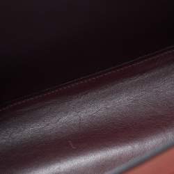 Pre Owned Valentino VLogo Fillme Red/Burgundy Leather Tote