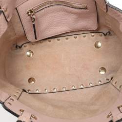 Pre Owned حقيبة يد فالنتينو ترابيزي روكستد صغيرة جلدية