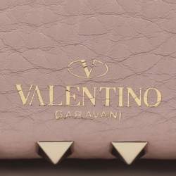 Pre Owned حقيبة يد فالنتينو ترابيزي روكستد صغيرة جلدية