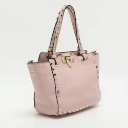 Pre Owned حقيبة يد فالنتينو ترابيزي روكستد صغيرة جلدية