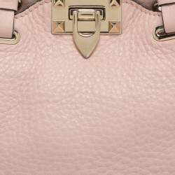 Pre Owned حقيبة يد فالنتينو ترابيزي روكستد صغيرة جلدية