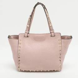 Pre Owned حقيبة يد فالنتينو ترابيزي روكستد صغيرة جلدية