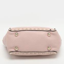 Pre Owned حقيبة يد فالنتينو ترابيزي روكستد صغيرة جلدية