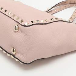 Pre Owned حقيبة يد فالنتينو ترابيزي روكستد صغيرة جلدية