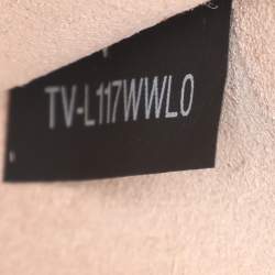 Pre Owned Valentino Rolling Rockstud Peach Leather Guitar Strap Crossbody Bags