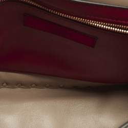 Pre Owned Valentino Rockstud Spike Large Poudre Pink Quilted Leather Top Handle Bag