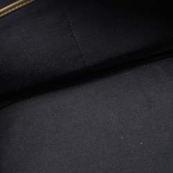 Pre Owned حقيبة فالنتينو دفل جلد زيتية اللون