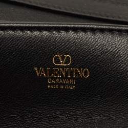 مملوكة مسبقًا Valentino VLogo Black Leather Chain Bag