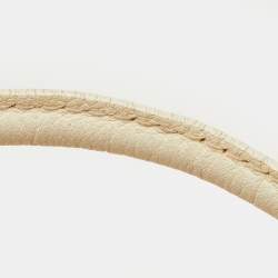 Pre Owned حقيبة فالنتينو كاتش جلد كريم ساتشل في لوجو