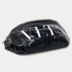 مملوكة مسبقًا Valentino Black Leather hip sack