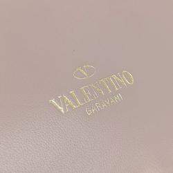 Pre Owned Valentino Pink Leather Rockstud Clutch