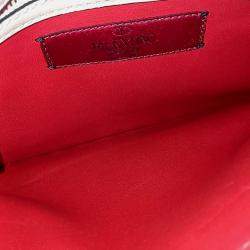 Pre Owned Valentino Pink Leather Rockstud Clutch