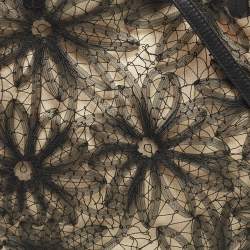 Pre Owned Valentino Black Mesh Nylon Shopper Tote