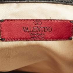 Pre Owned Valentino Black Mesh Nylon Shopper Tote