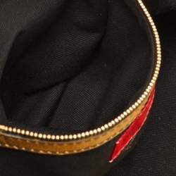 مملوكة مسبقًا Valentino Nuage Bow Metallic Gold Leather Oversized Hobo