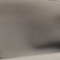 Pre Owned Valentino Roman Stud Silver Crochet Shoulder Bag