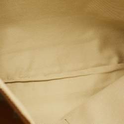 Pre Owned Valentino Rockstud Brown Leather Wristlet Clutch