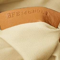 Pre Owned Valentino Rockstud Brown Leather Wristlet Clutch