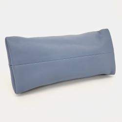 Pre Owned Valentino Blue Leather Superbee Clutch and Shoulder Bag