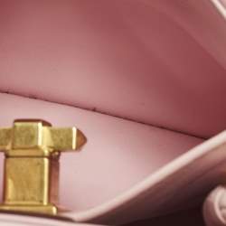 Pre Owned Valentino Roman Stud Light Pink Quilted Leather Tote